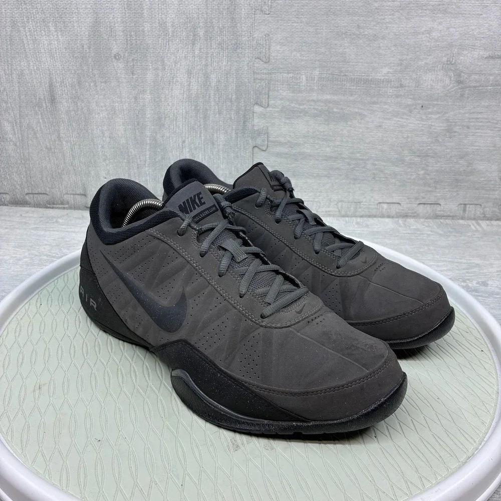 Nike Air Ring Leader Low Men's 11 Dark Grey Basketball Shoes 488102-002